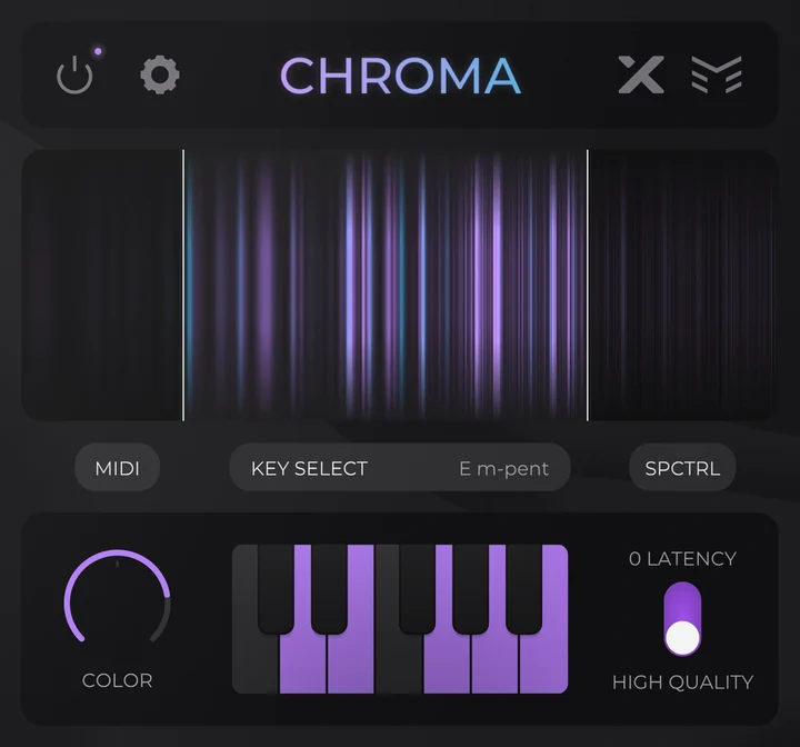 Chroma interface — this additional plugin is not required