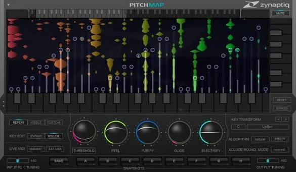 Pitchmap interface — this additional plugin is not required
